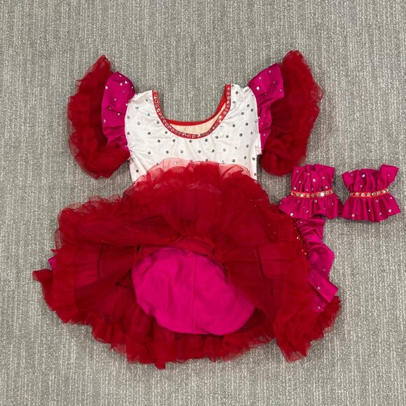 Candyland tutu dress with rhinestones | lollipop tutu dress Kids Size 4-6 yo - Picture 2 of 2